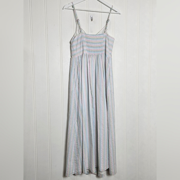 Modcloth Midi Dress Womens Size S Pastel Stripes Quite Clearly Charismatic - Picture 8 of 16